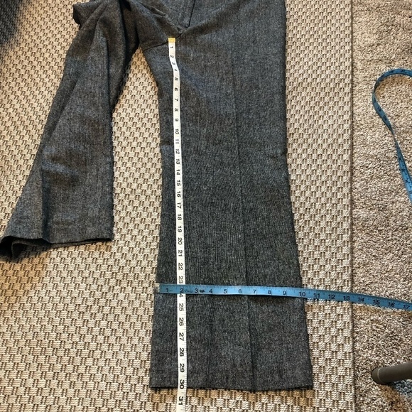 CALVIN KLEIN Pants Women's Size 10 Black White Wool Blend Tweed Classic Fit - Picture 6 of 16